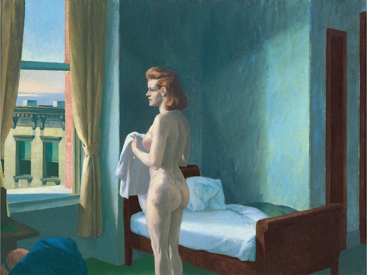 《Morning in a City》－Edward Hopper，1944。