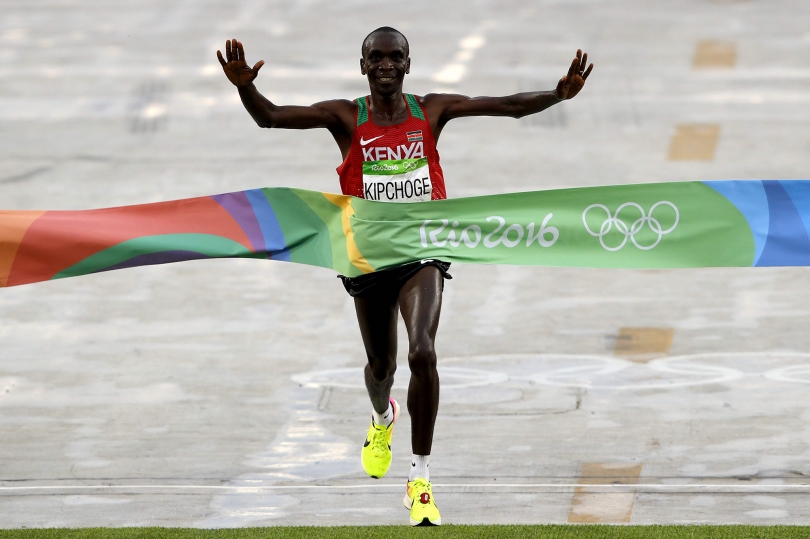 2016年奧運男子馬拉松冠軍再度由肯亞選手Eliud Kipchoge奪得。