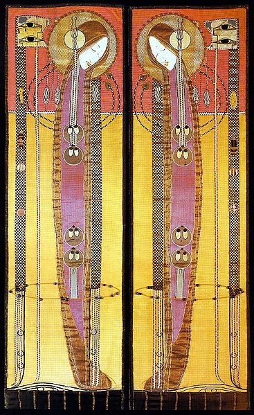 Margaret Macdonald－〈Embroidered panels〉，1902年。