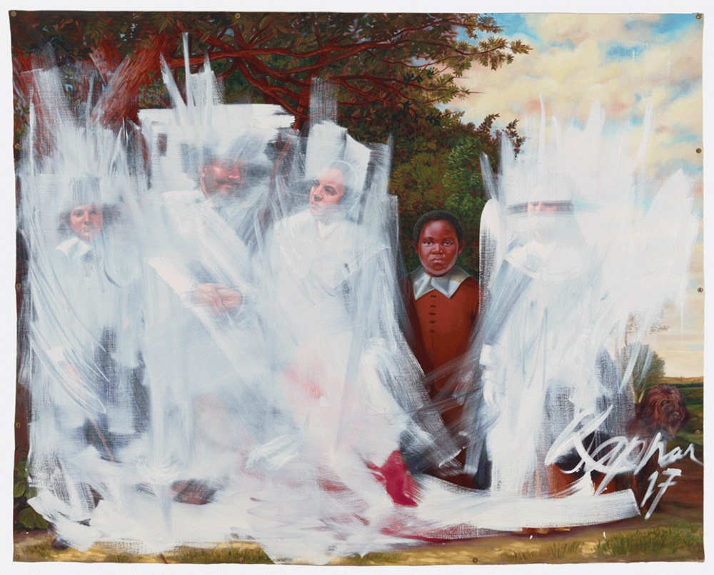 泰特斯‧卡普爾（Titus Kaphar）的畫作《Shifting the Gaze》。